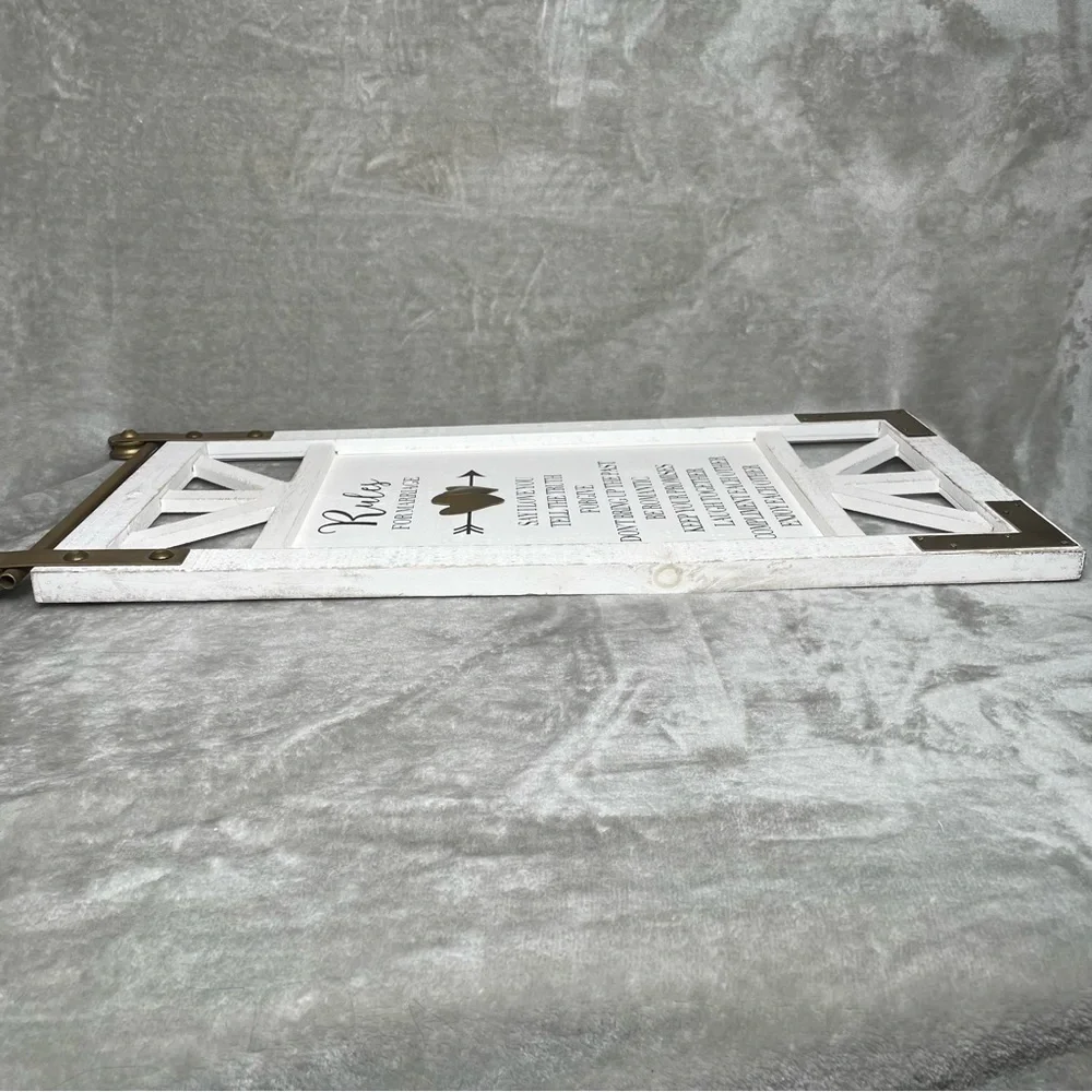 Cracker Barrel Marriage Rules Distressed Barn Door Wall Decor Farmhouse Signs